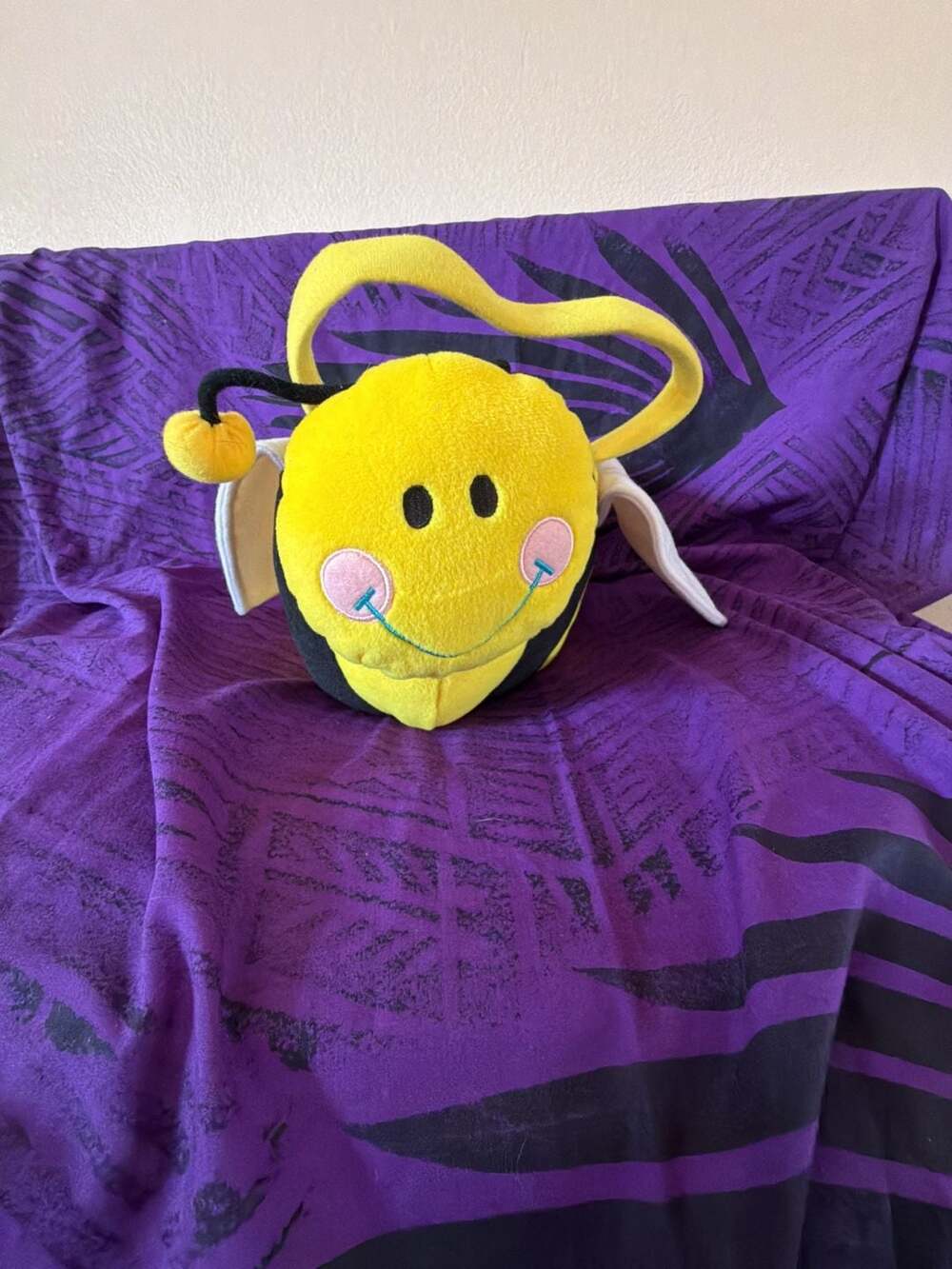 Plush Bumblebee Basket Tote Bag with Handle for children